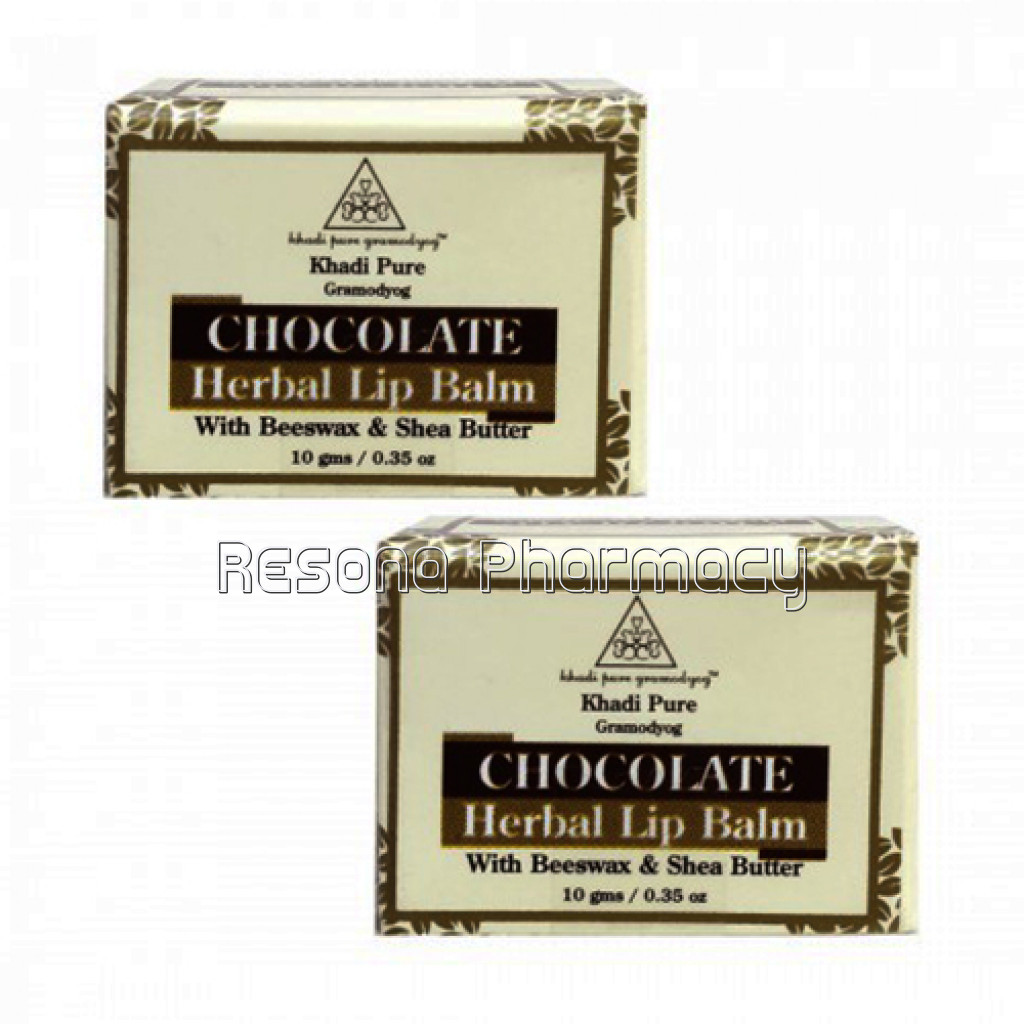 Khadi Pure Herbal Chocolate Lip Balm   10G (Set Of 2)
