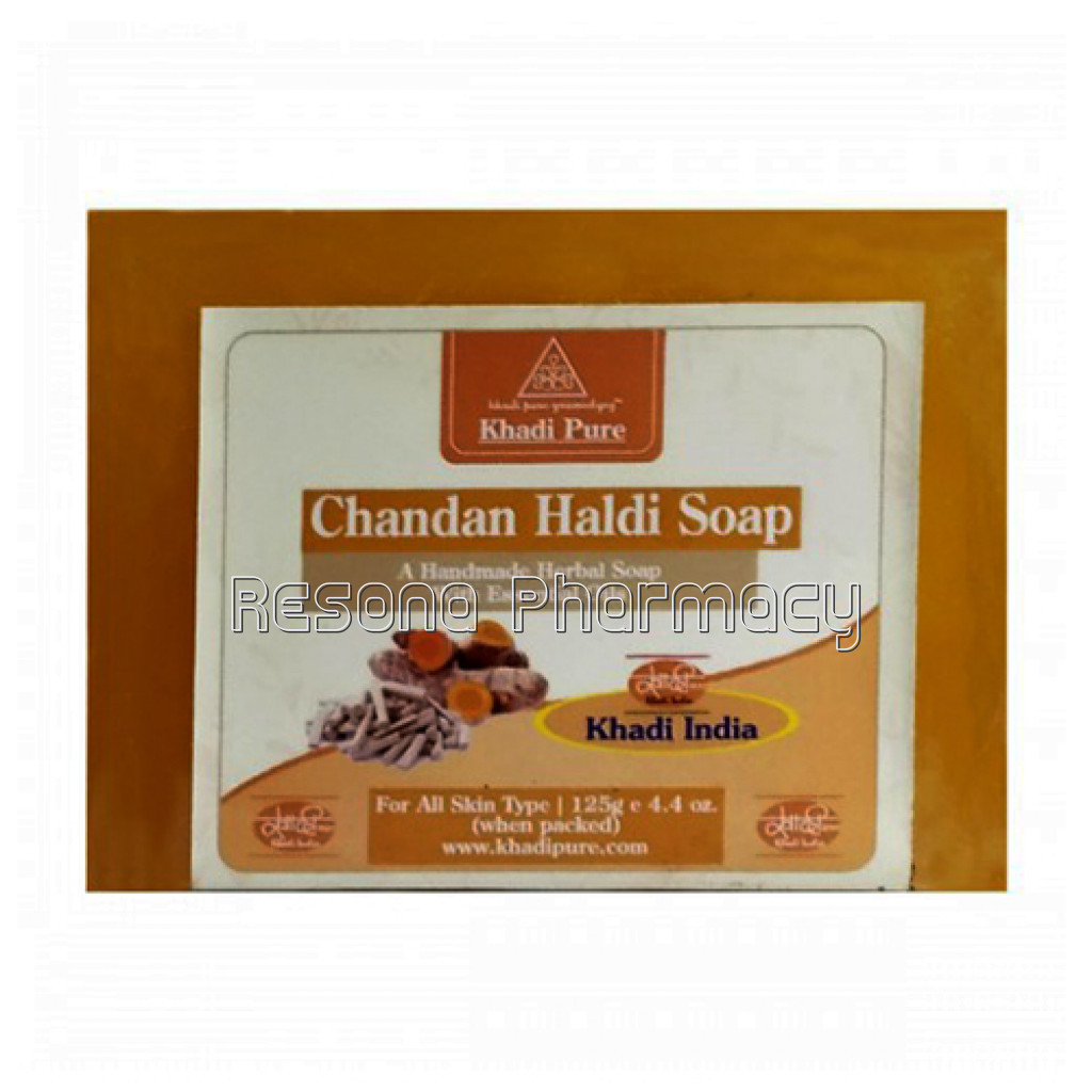 Khadi Pure Herbal Chandan Haldi Soap   125G