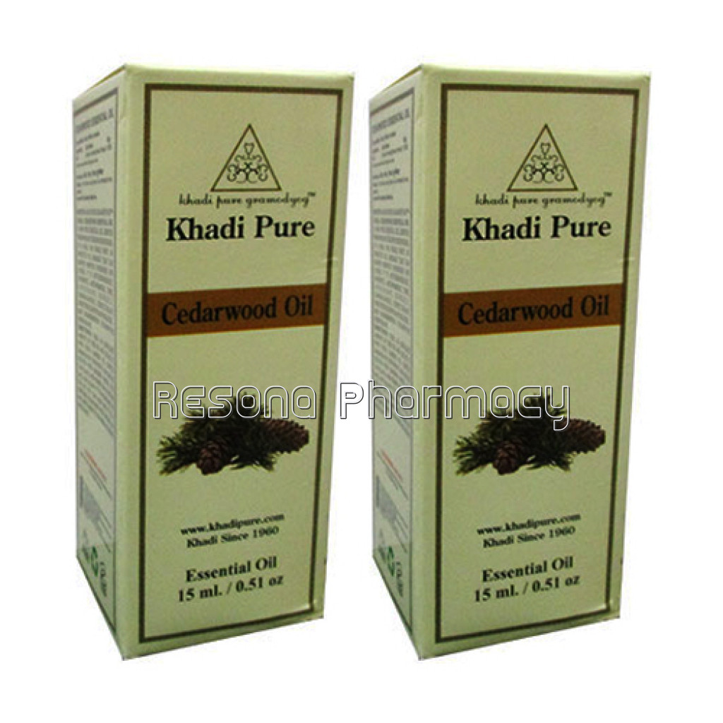 Khadi Pure Herbal Cedarwood Essential Oil   15Ml (Set Of 2)