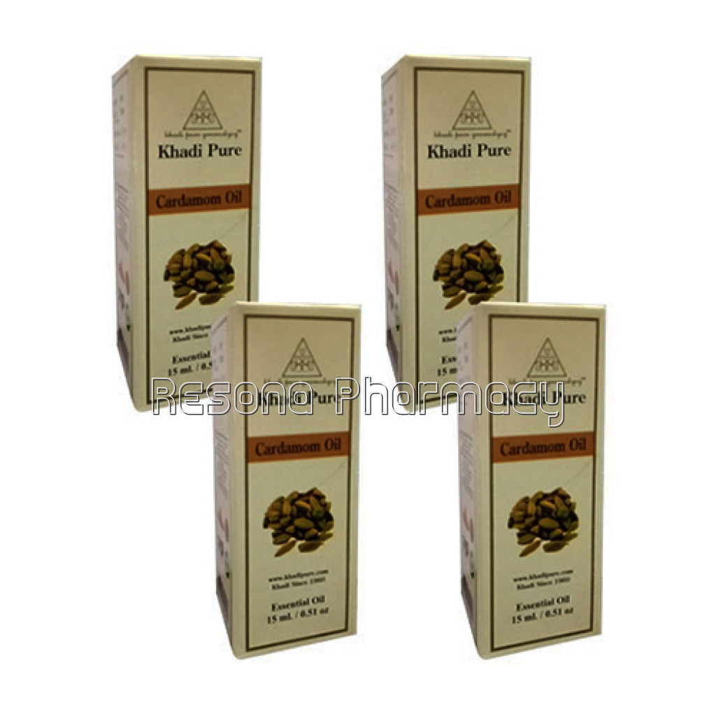 Khadi Pure Herbal Cardamom Essential Oil   15Ml (Set Of 4)