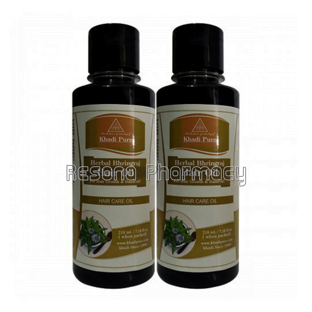 Khadi Pure Herbal Bhringraj Hair Oil   210Ml (Set Of 2)