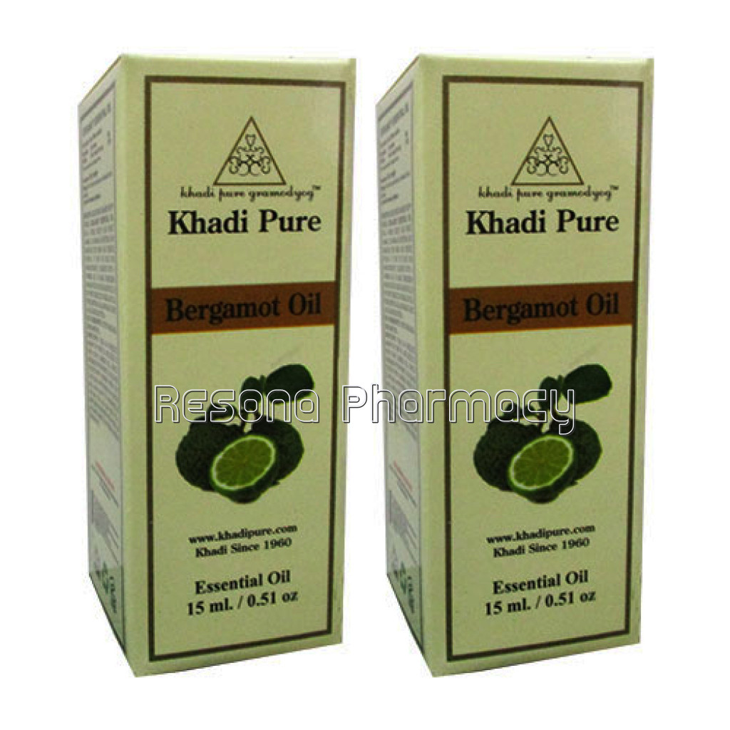 Khadi Pure Herbal Bergamot Essential Oil   15Ml (Set Of 2)