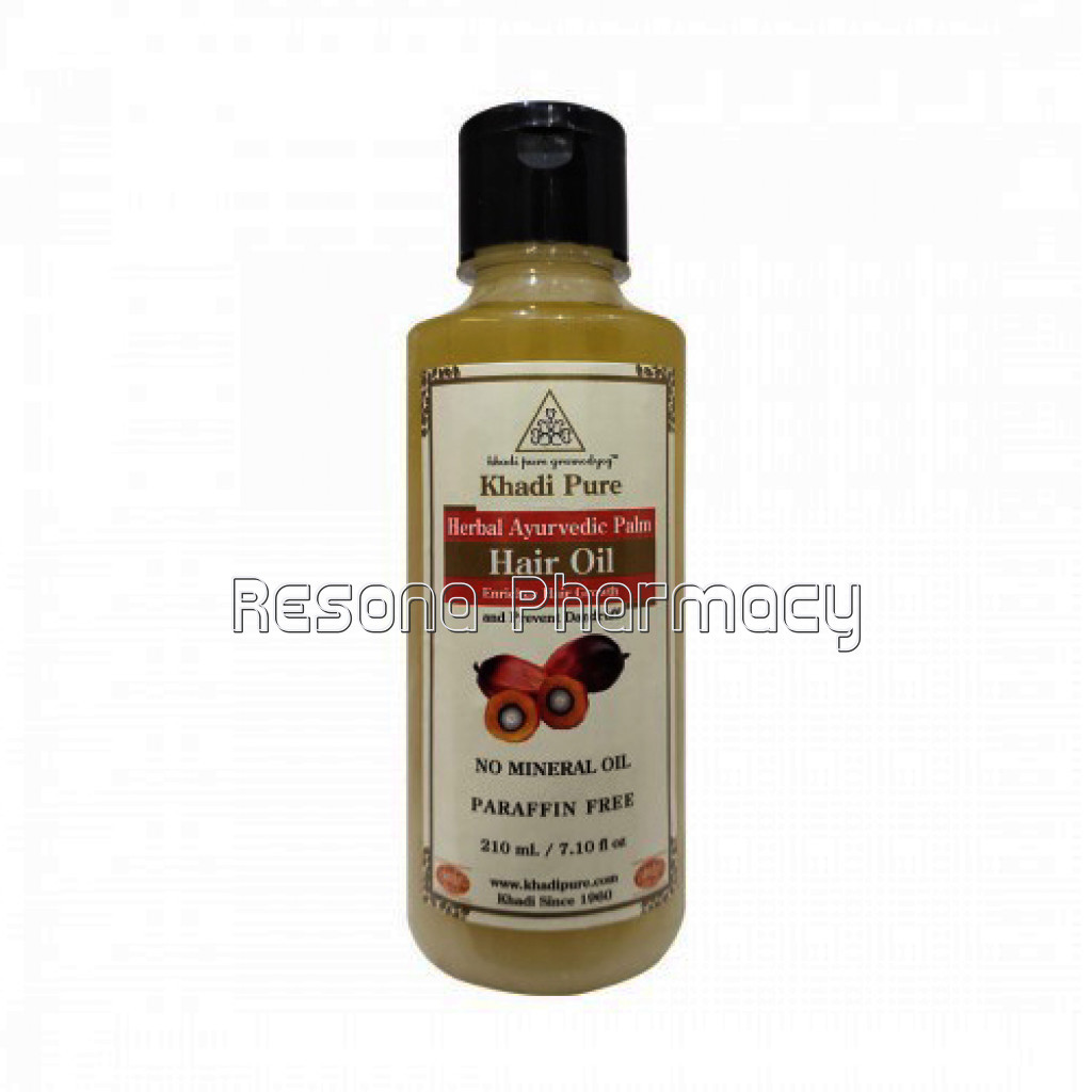 Khadi Pure Herbal Ayurvedic Palm Hair Oil   210Ml