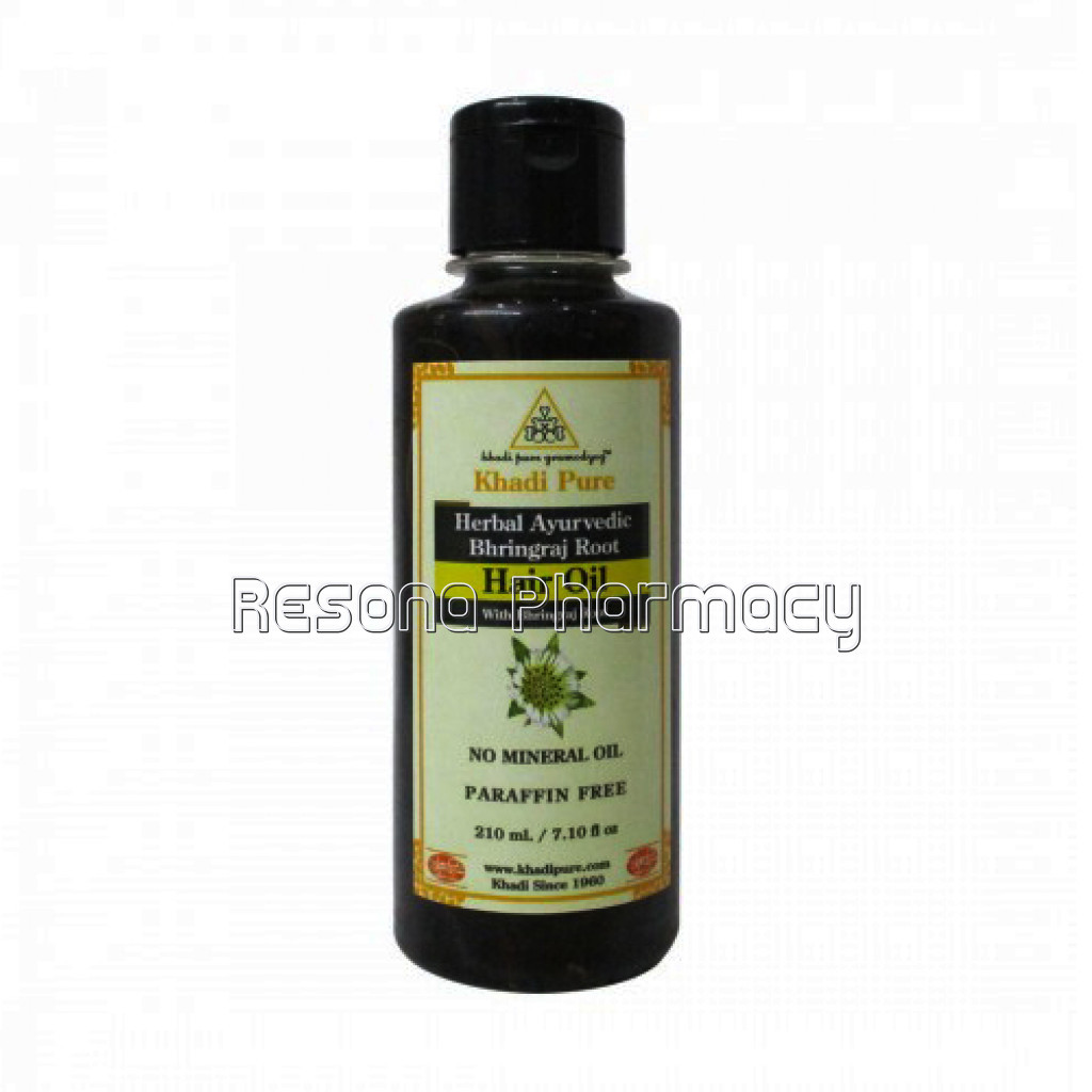 Khadi Pure Herbal Ayurvedic Bhringraj Root Hair Oil   210Ml