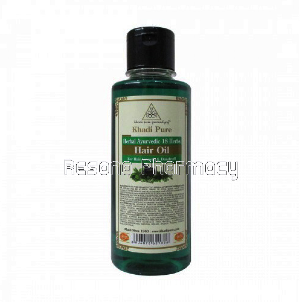 Khadi Pure Herbal Ayurvedic 18 Herbs Hair Oil   210Ml