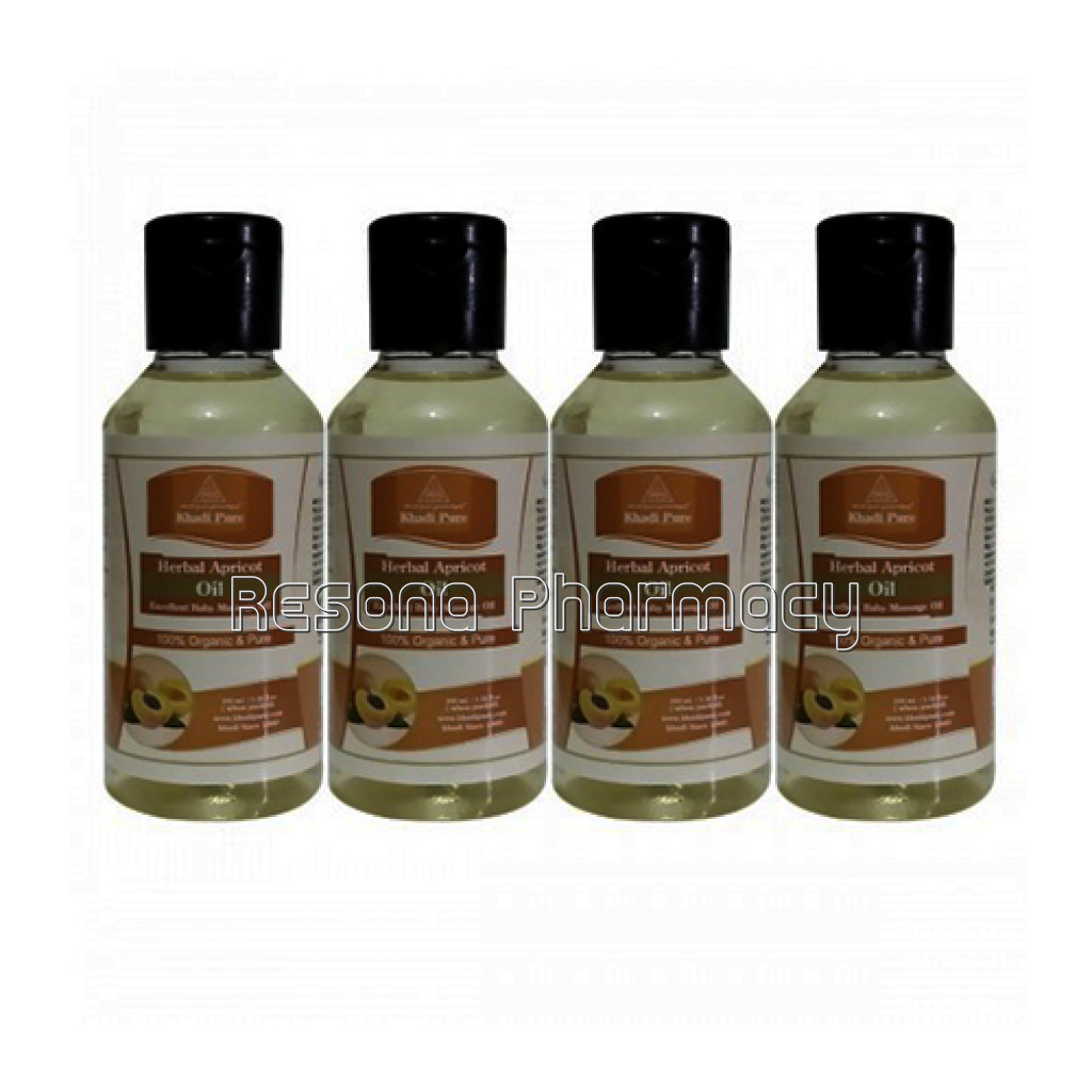 Khadi Pure Herbal Apricot Oil   100Ml (Set Of 4)
