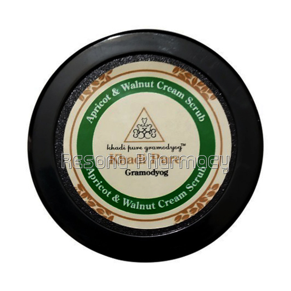 Khadi Pure Herbal Apricot and Walnut Cream Scrub With Sheabutter   50G (Set Of 4)
