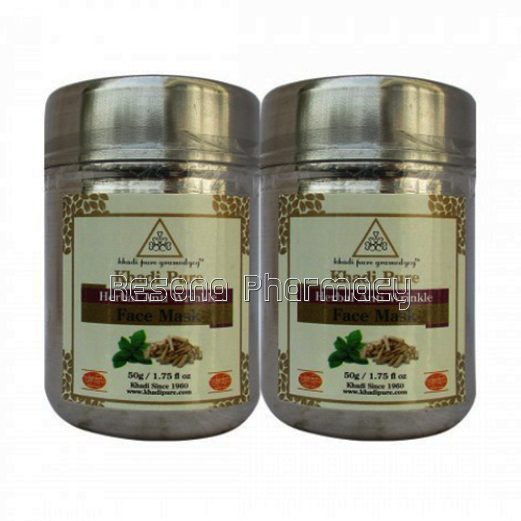 Khadi Pure Herbal Anti Wrinkle Face Mask   50G (Set Of 2)