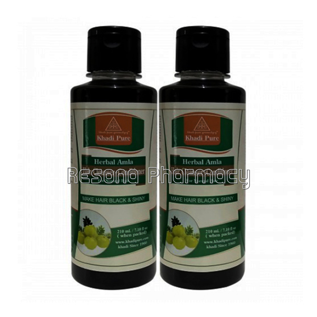 Khadi Pure Herbal Amla Hair Cleanser Plus Conditioner   210Ml (Set Of 2)