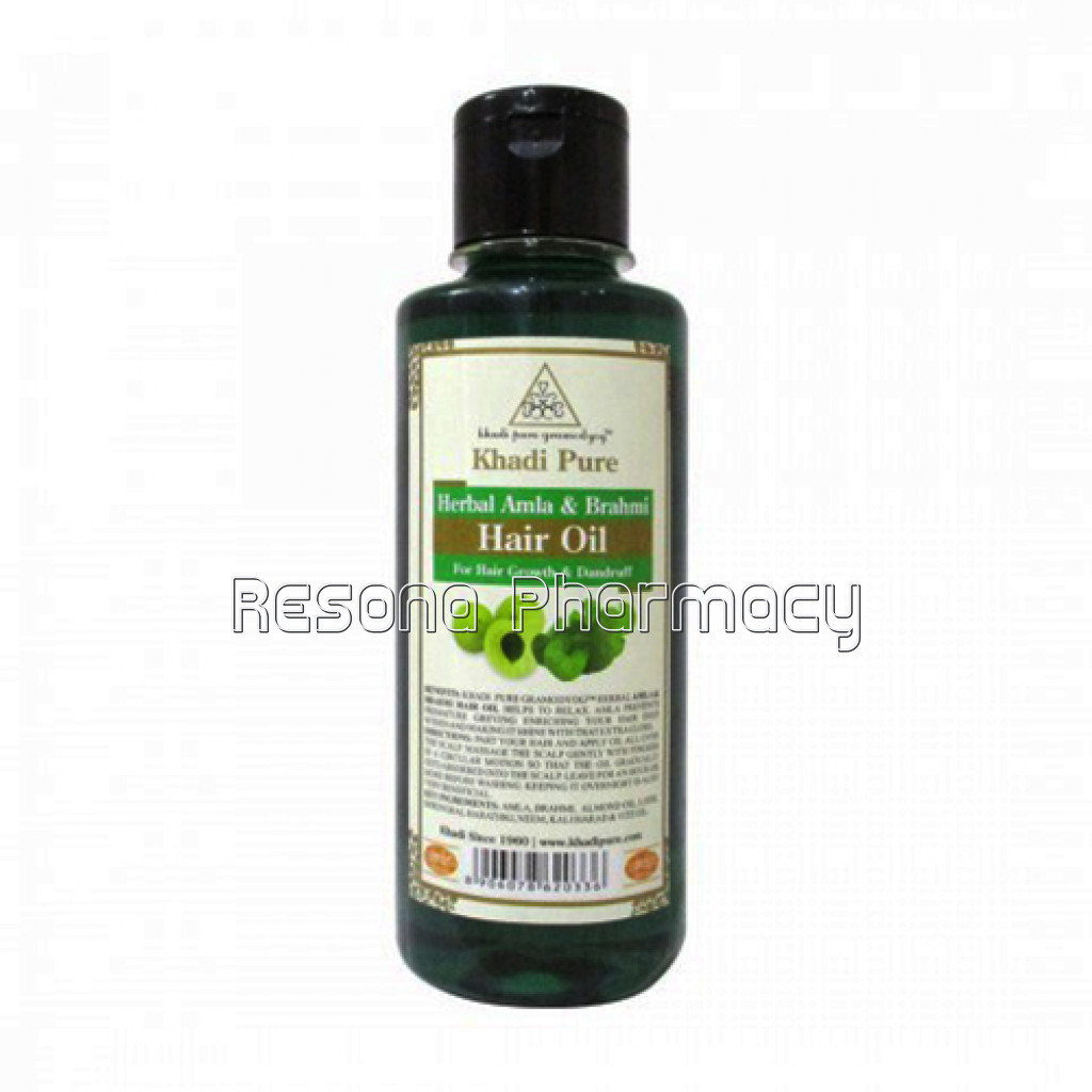 Khadi Pure Herbal Amla and Brahmi Hair Oil   210Ml