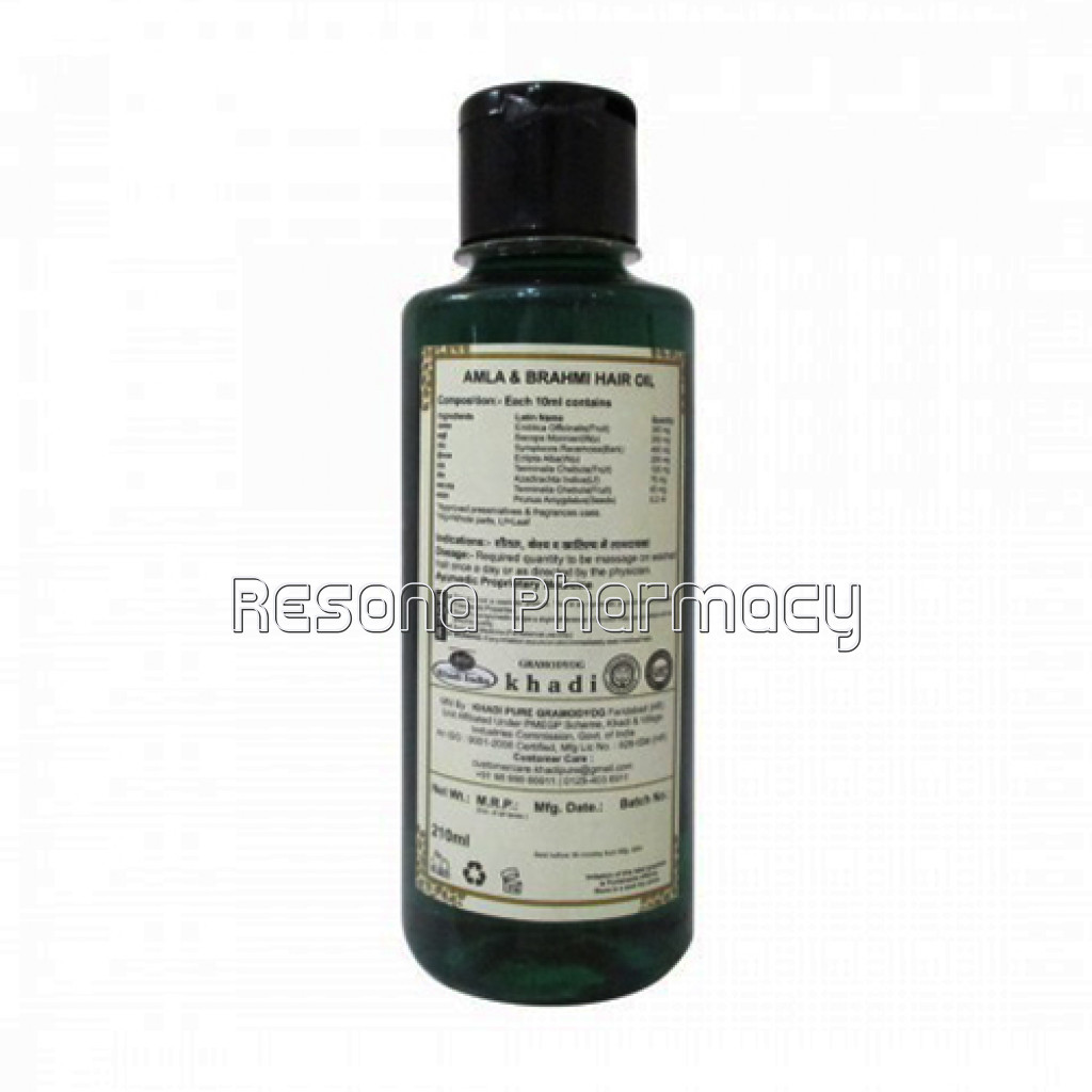 Khadi Pure Herbal Amla and Brahmi Hair Oil   210Ml