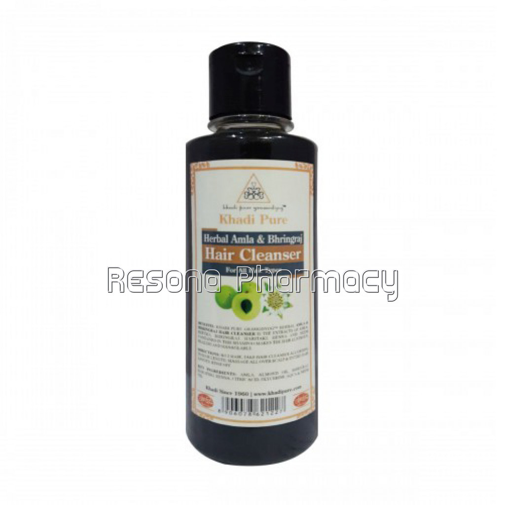 Khadi Pure Herbal Amla and Bhringraj Hair Cleanser   210Ml