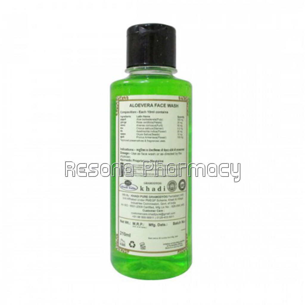 Khadi Pure Herbal Aloevera Face Wash   210Ml