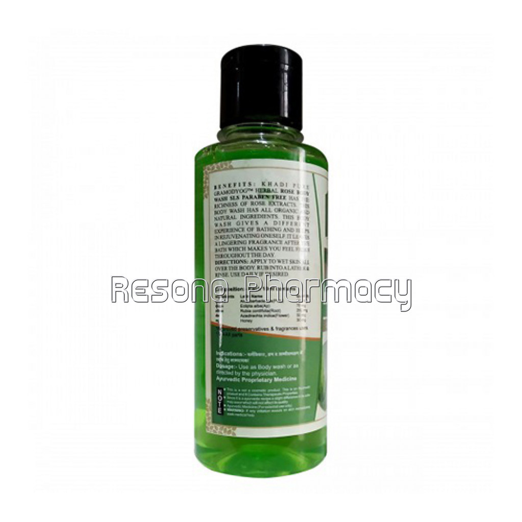 Khadi Pure Herbal Aloevera Body Wash Sls Paraben Free   210Ml