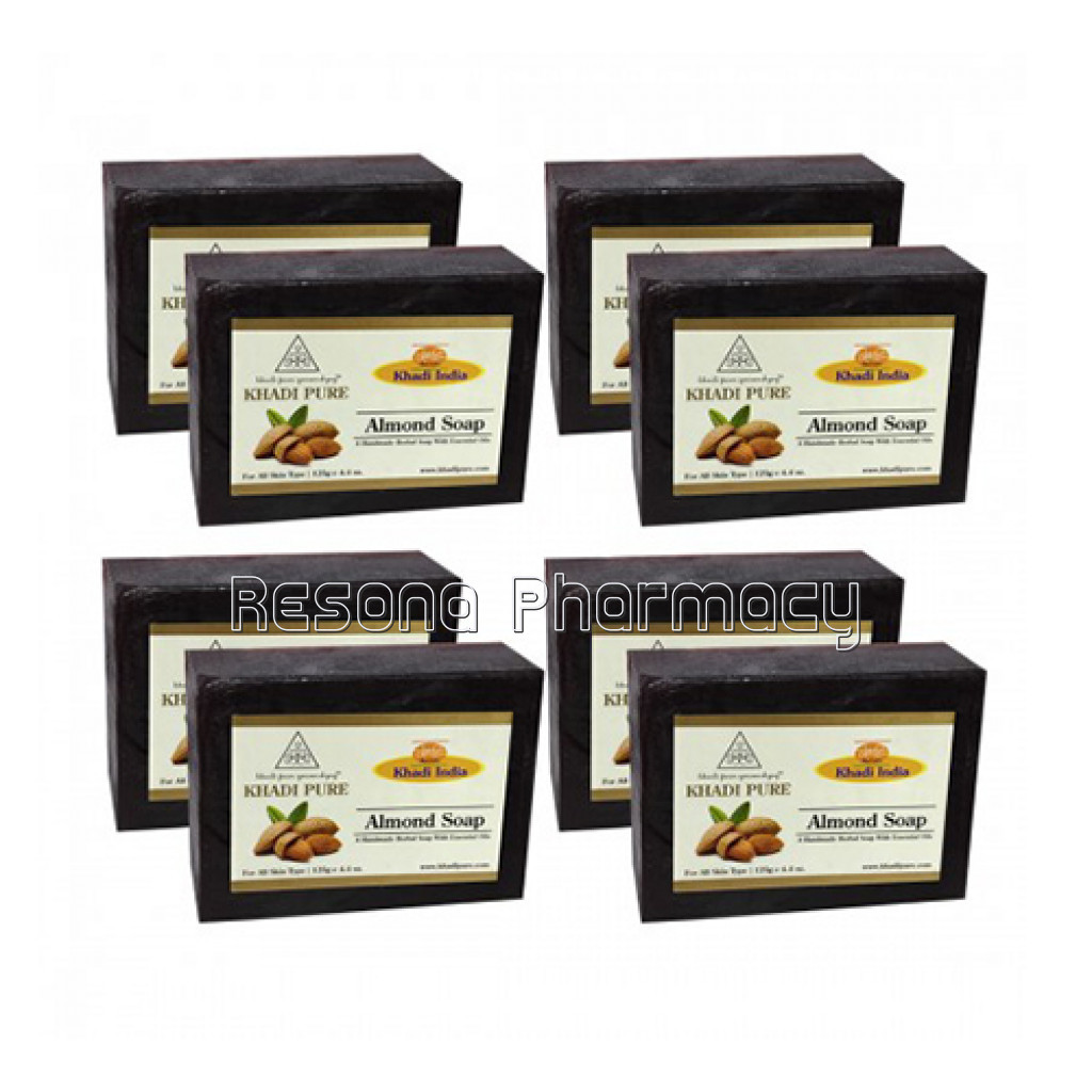 Khadi Pure Herbal Almond Soap   125G (Set Of 8)