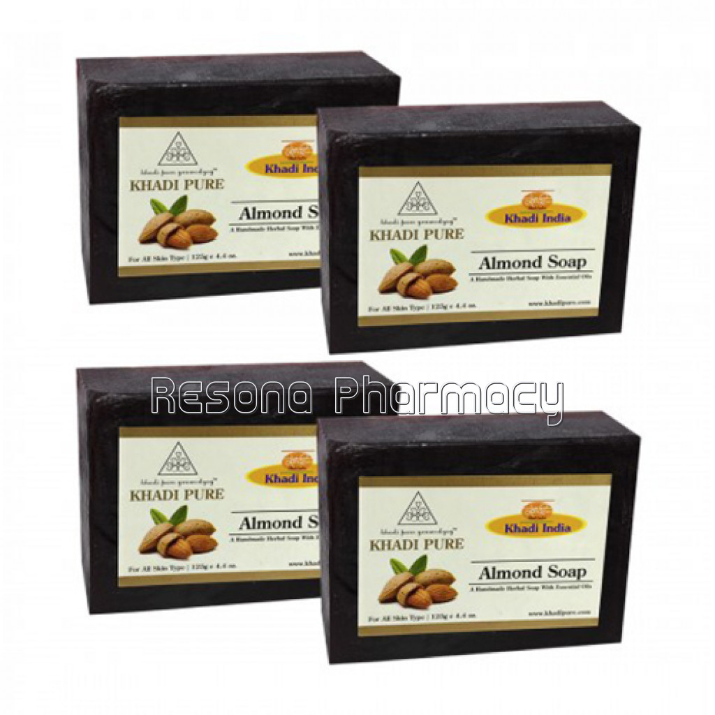 Khadi Pure Herbal Almond Soap   125G (Set Of 4)