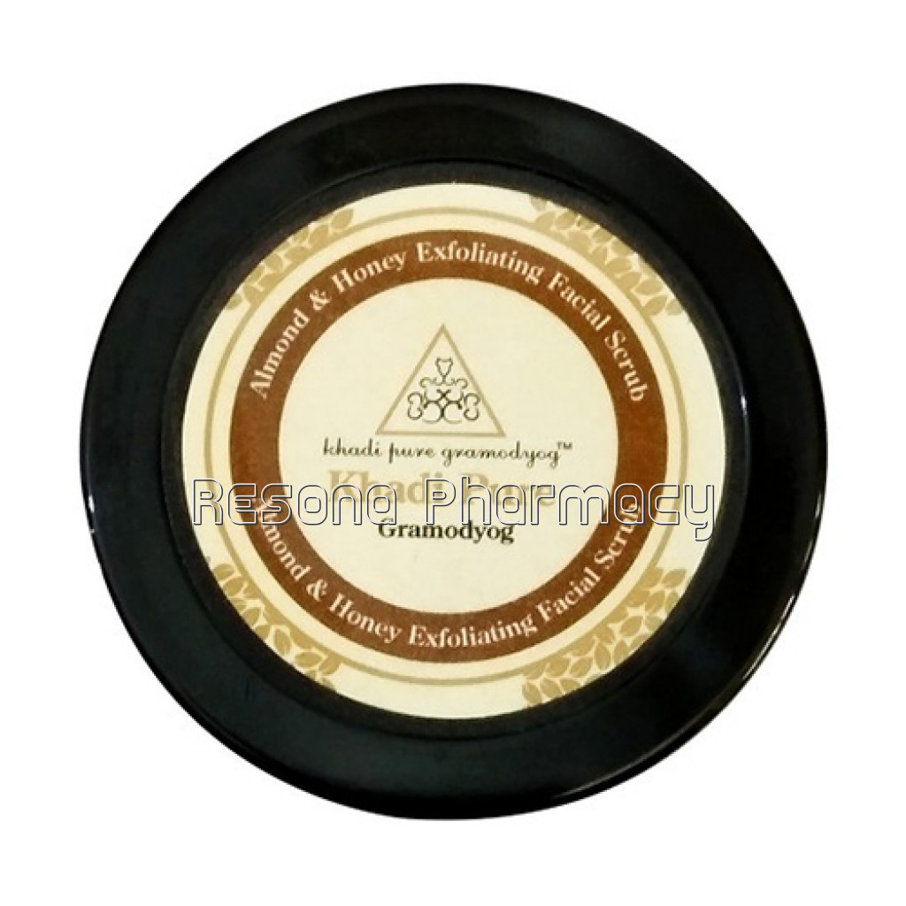 Khadi Pure Herbal Almond and Honey Exfoliating Facial Scrub   50G