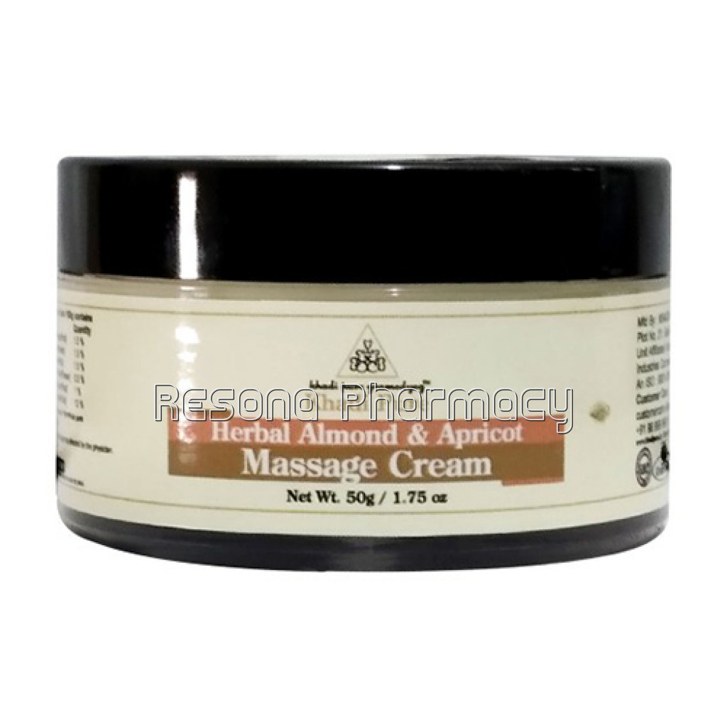 Khadi Pure Herbal Almond and Apricot Massage Cream   50G (Set Of 2)