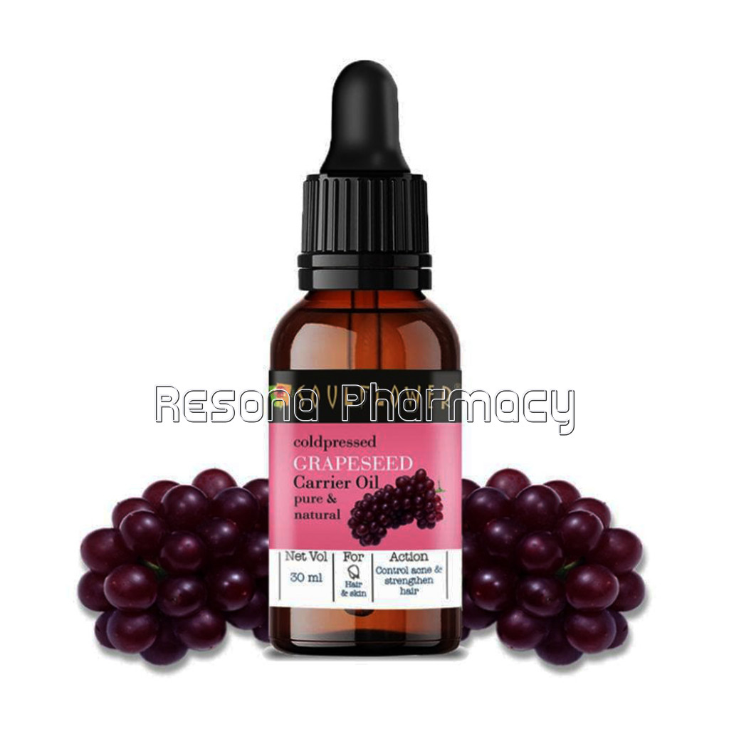 Soulflower Grapeseed Oil Coldpressed, 30Ml
