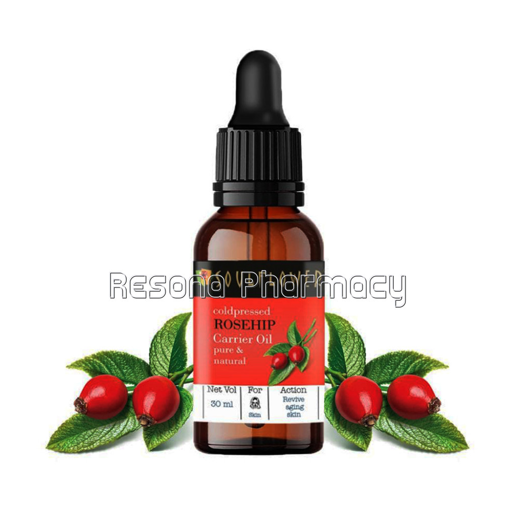 Soulflower Rosehip Oil For Wrinkles, Fine Lines And Under Eye, Blemish Control, Pigmentation Control, 100% Pure, NaNaturalAnd Coldpressed, Esg Certified, 30Ml