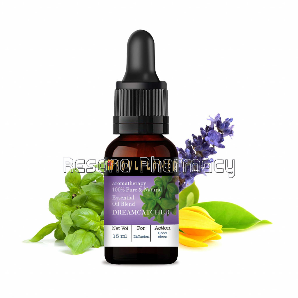Soulflower Dreamcatcher Essential Oil For Insomnia, Calm and Relax Sleep, 100% Pure, NaNaturaland Undiluted Oil, 15Ml