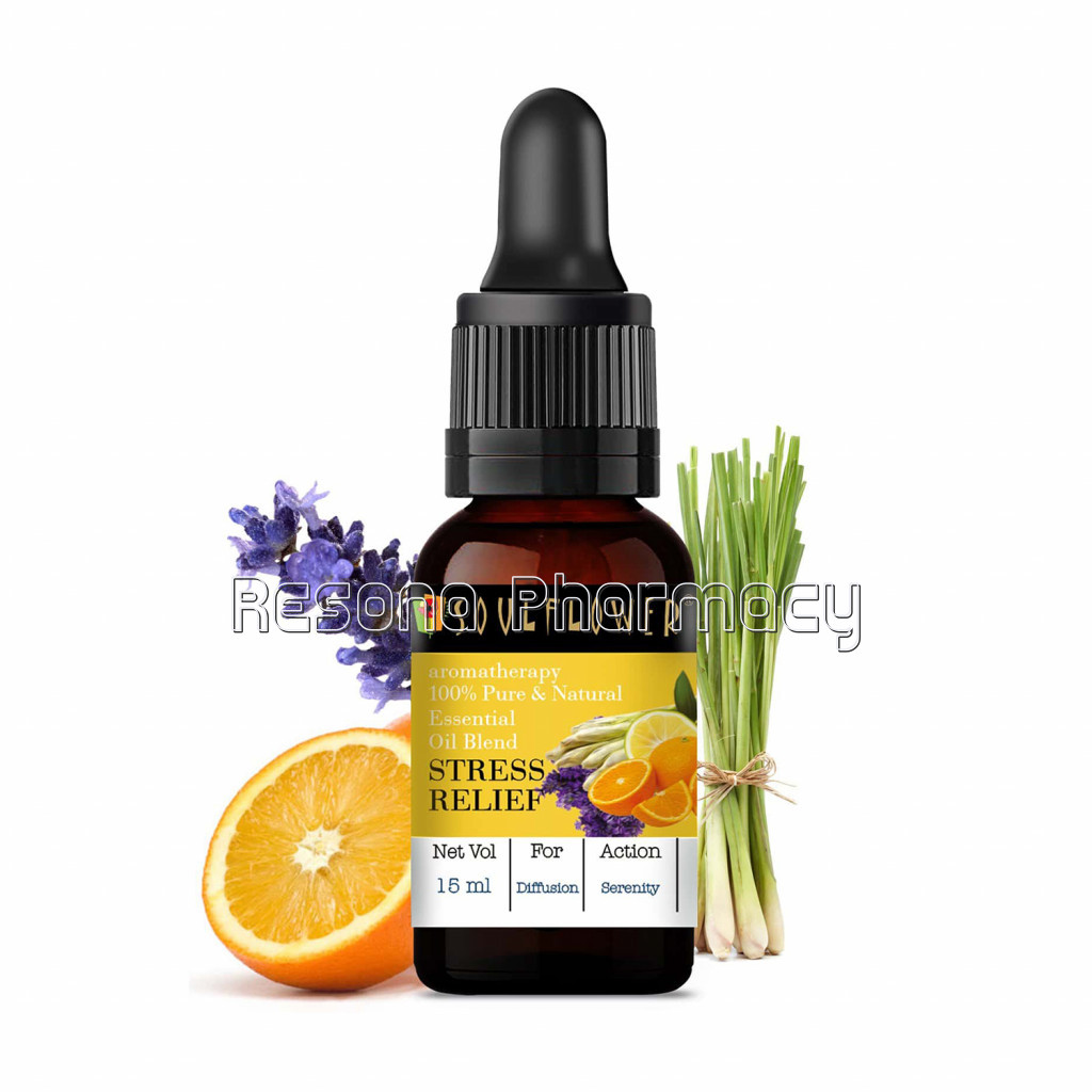 Soulflower Stress Relief Essential Oil, 15Ml