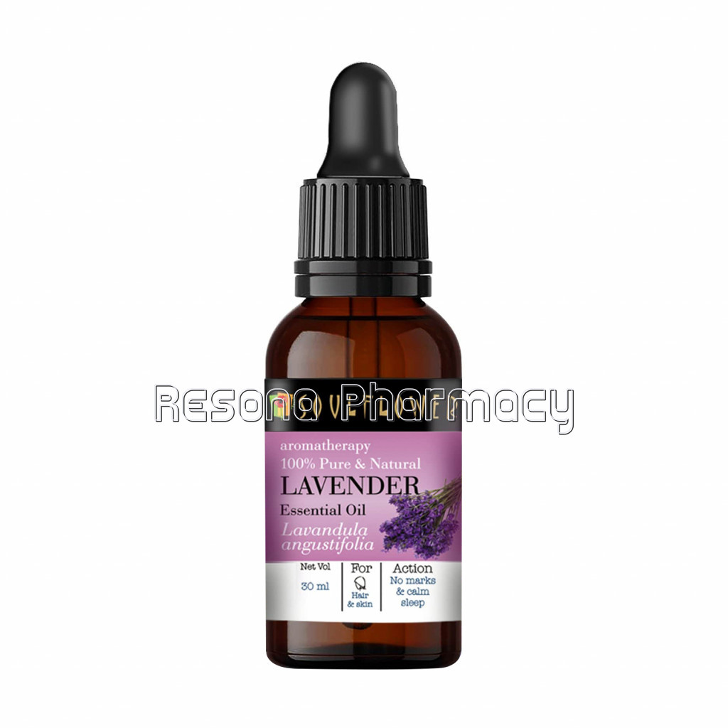 Soulflower Lavender Essential Oil For Hair Growth, Dandruff Control, Scars, Clear Skin and Sound Sleep, 100% Pure, NaNaturaland Undiluted Oil, Ecocert, Esg Certified, 30Ml