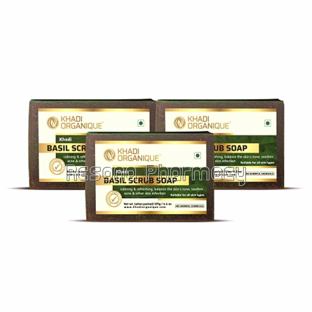 Basil Scrub Soap (Pack Of 3)