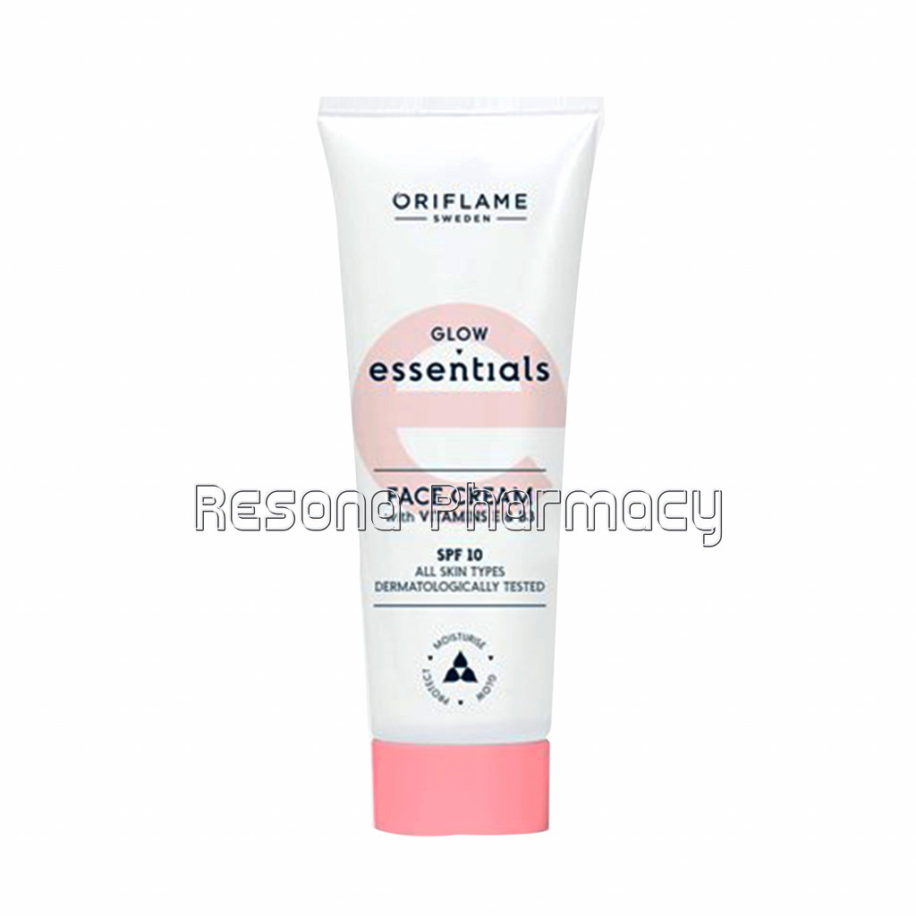 Glow Essentials Face Cream With Vitamins E and B3 Spf 10