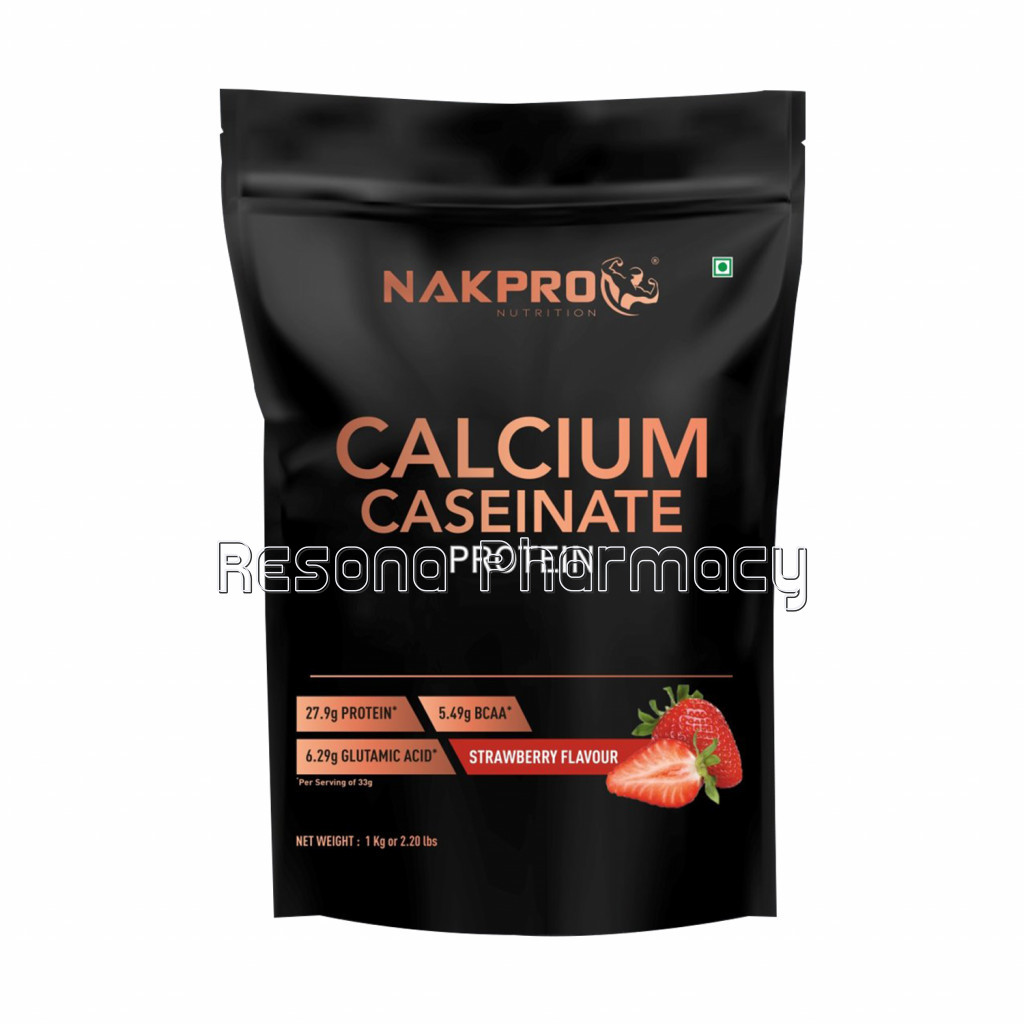 Nakpro Calcium Caseinate Protein Strawberry 1Kg