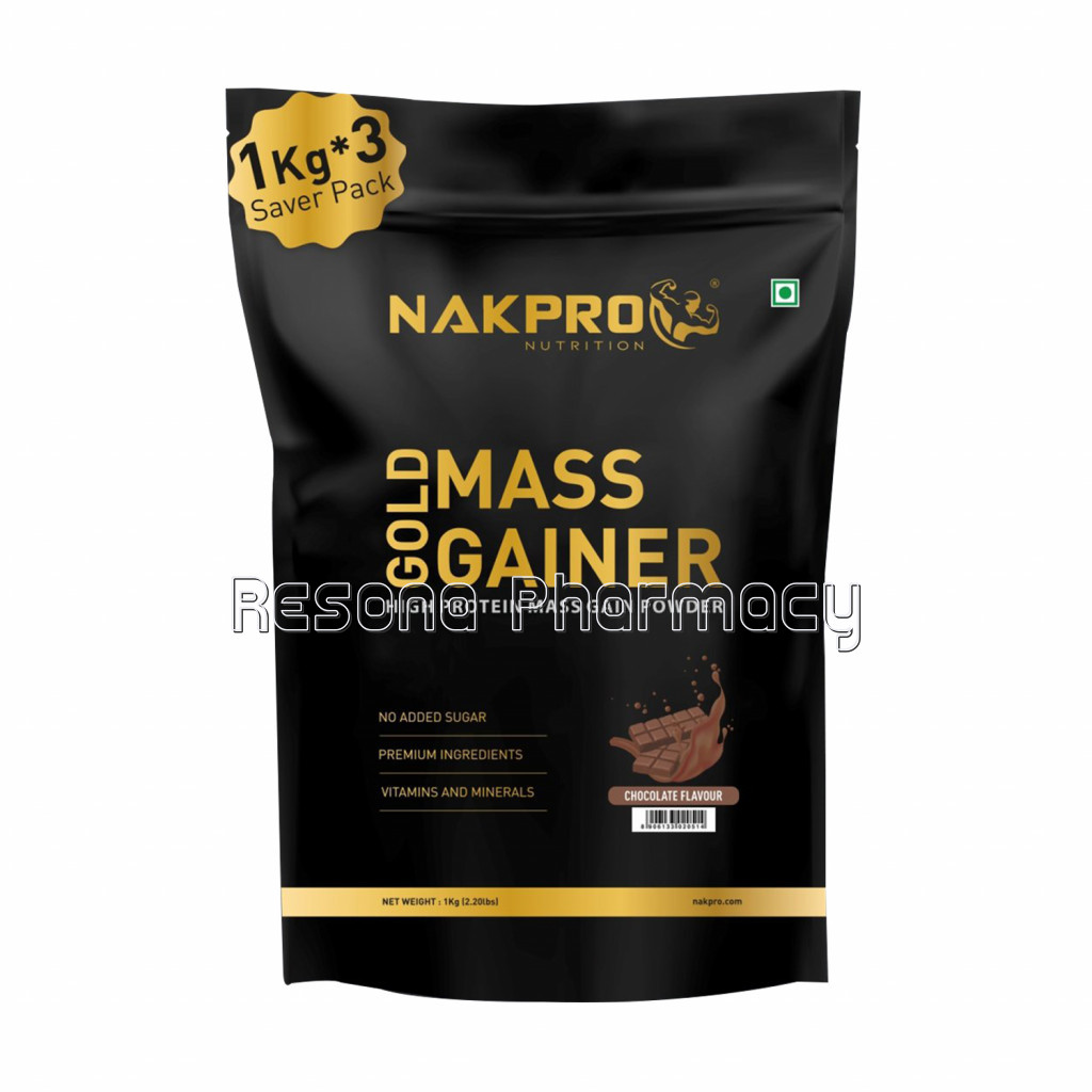 Nakpro Gold Mass Gainer Chocolate 3Kg