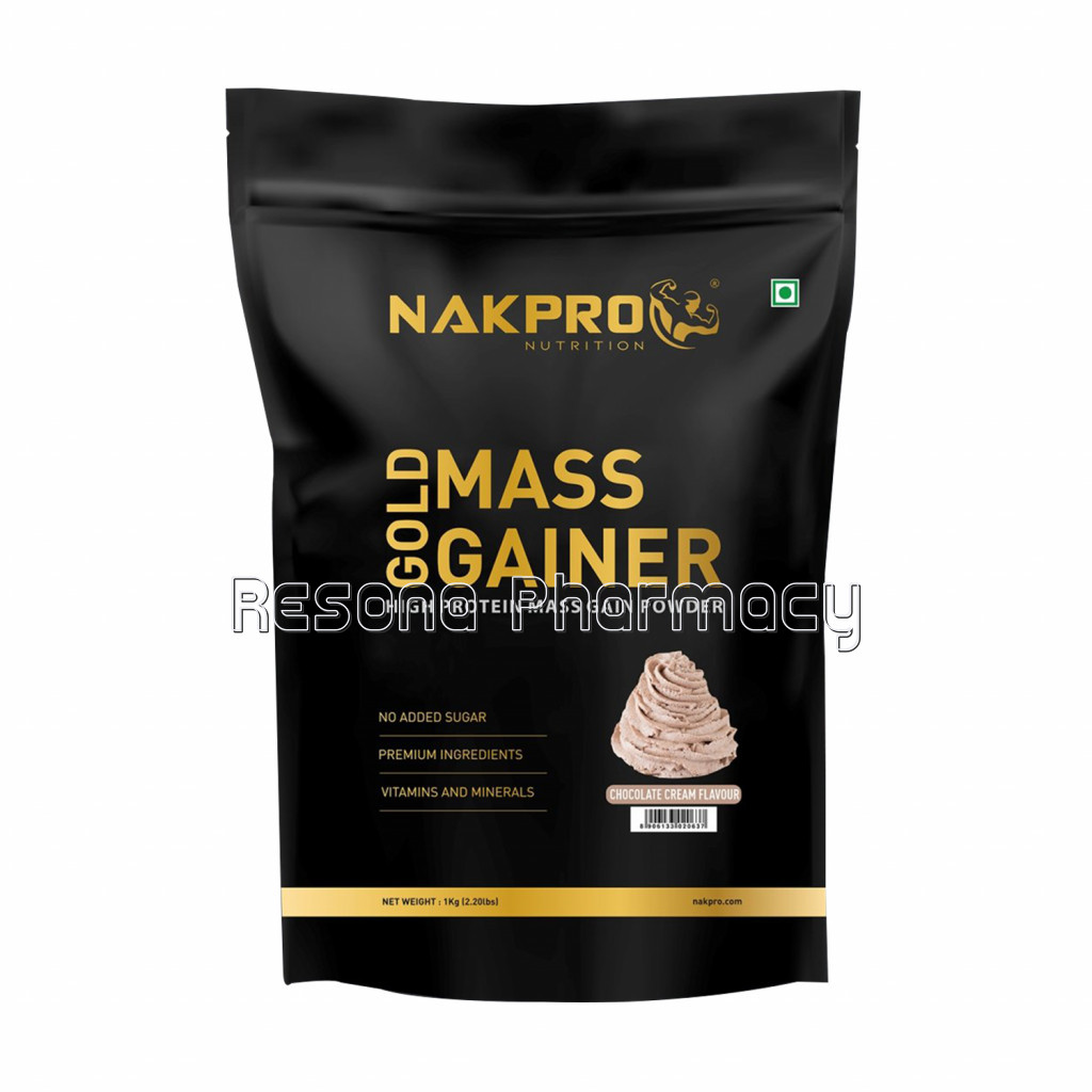 Nakpro Gold Mass Gainer Cream Chocolate 1Kg
