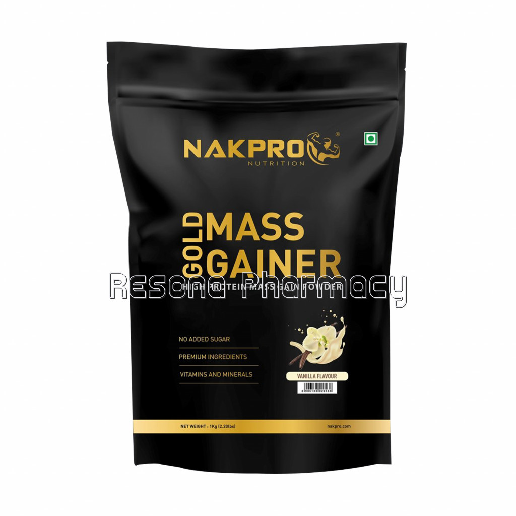 Nakpro Gold Mass Gainer Vanilla 1Kg