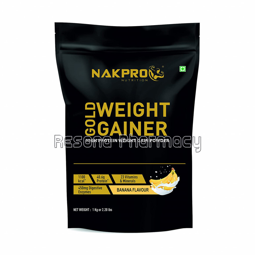 Nakpro Gold Weight Gainer Banana 1Kg
