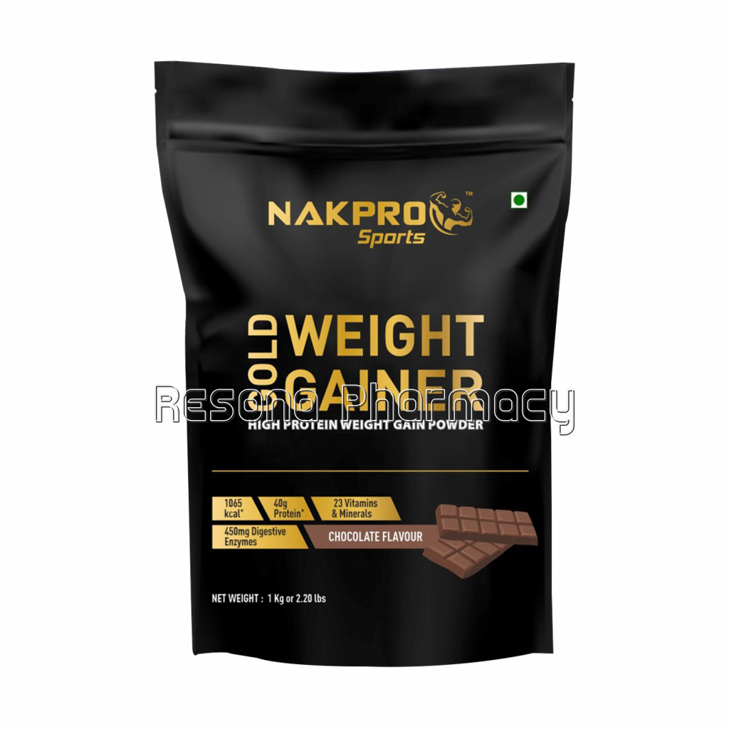 Nakpro Gold Weight Gainer Chocolate 1Kg