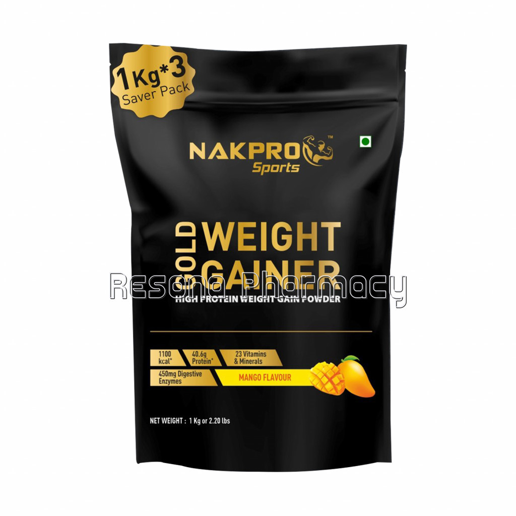 Nakpro Gold Weight Gainer Mango 3Kg