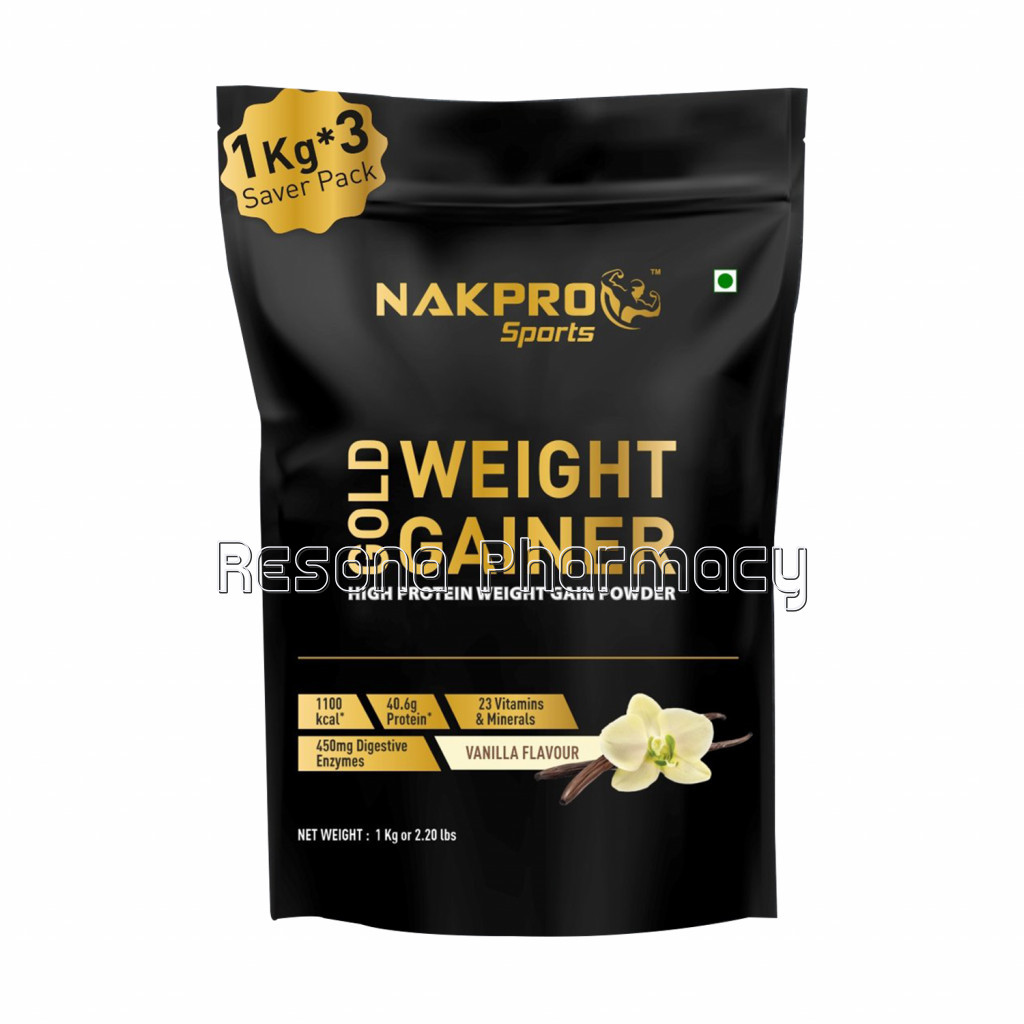 Nakpro Gold Weight Gainer Vanilla 3Kg