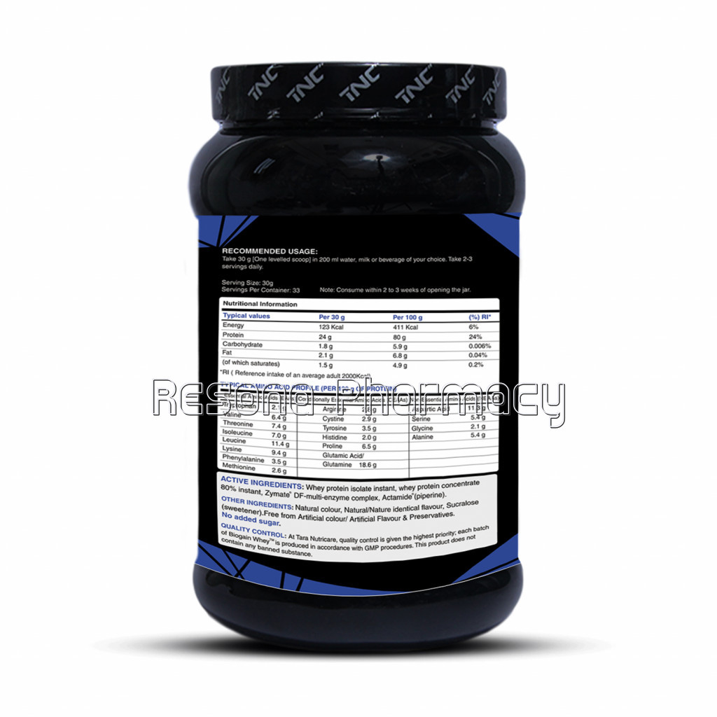 Biogain Whey Strawberry Flavour 1 Kg