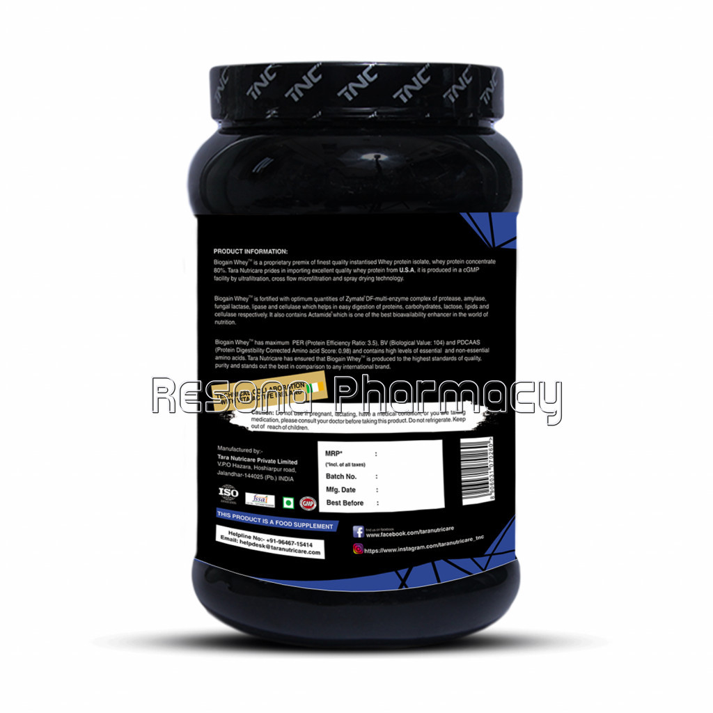 Biogain Whey Strawberry Flavour 1 Kg