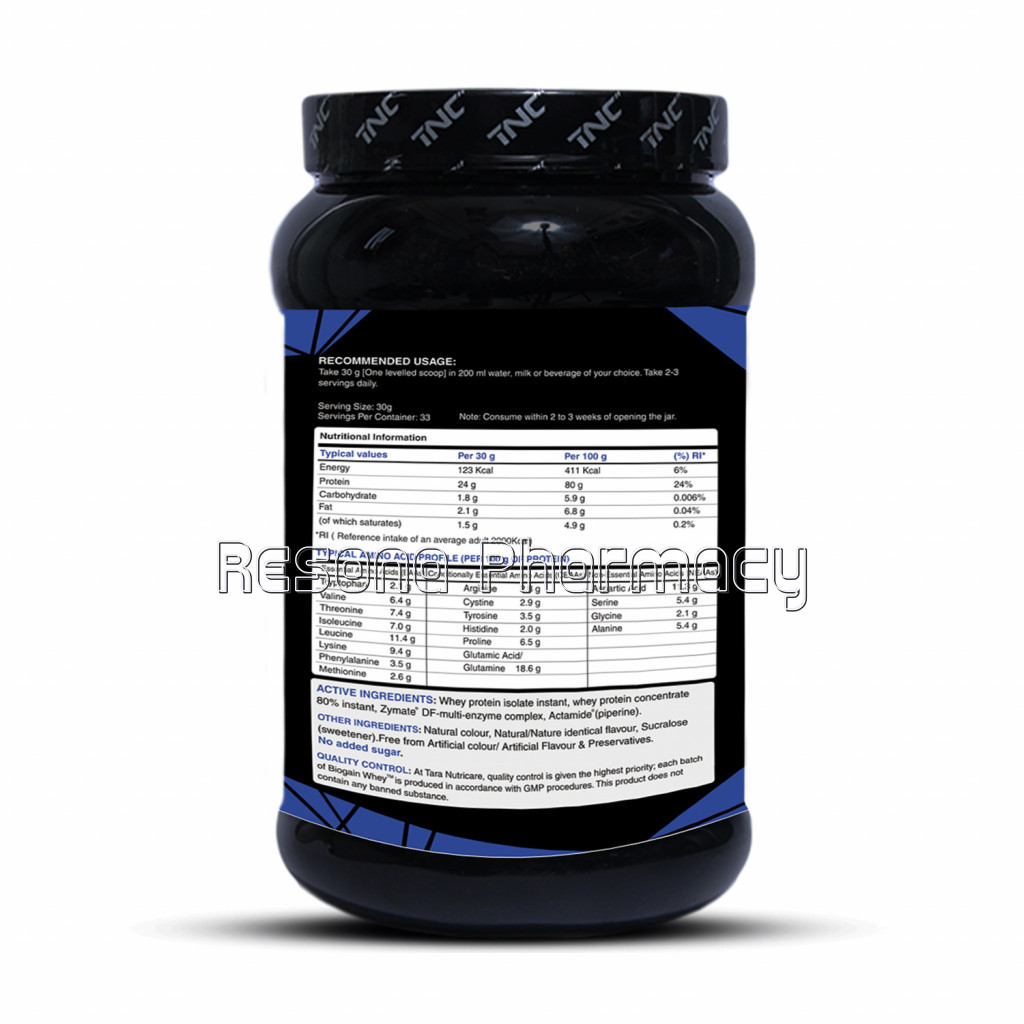 Biogain Whey Vanilla Flavour 1 Kg
