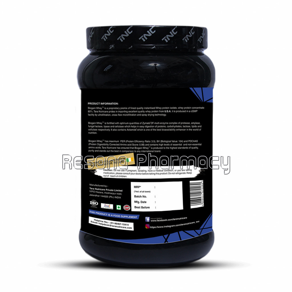 Biogain Whey Vanilla Flavour 1 Kg