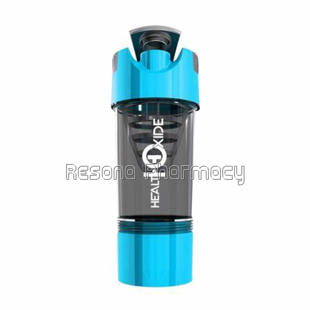 Gym Cyclone Shaker Leakproof With Compartment, 500 Ml Blue