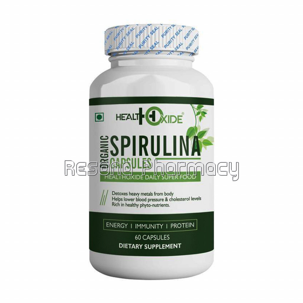 100% Organic Spirulina Capsules (60Caps)