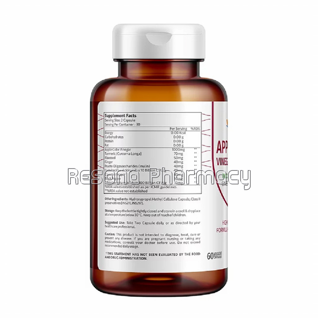 Vitabowl Apple Cider Vinegar Complexplus (Acv) Capsule   60 Veggie Capsules