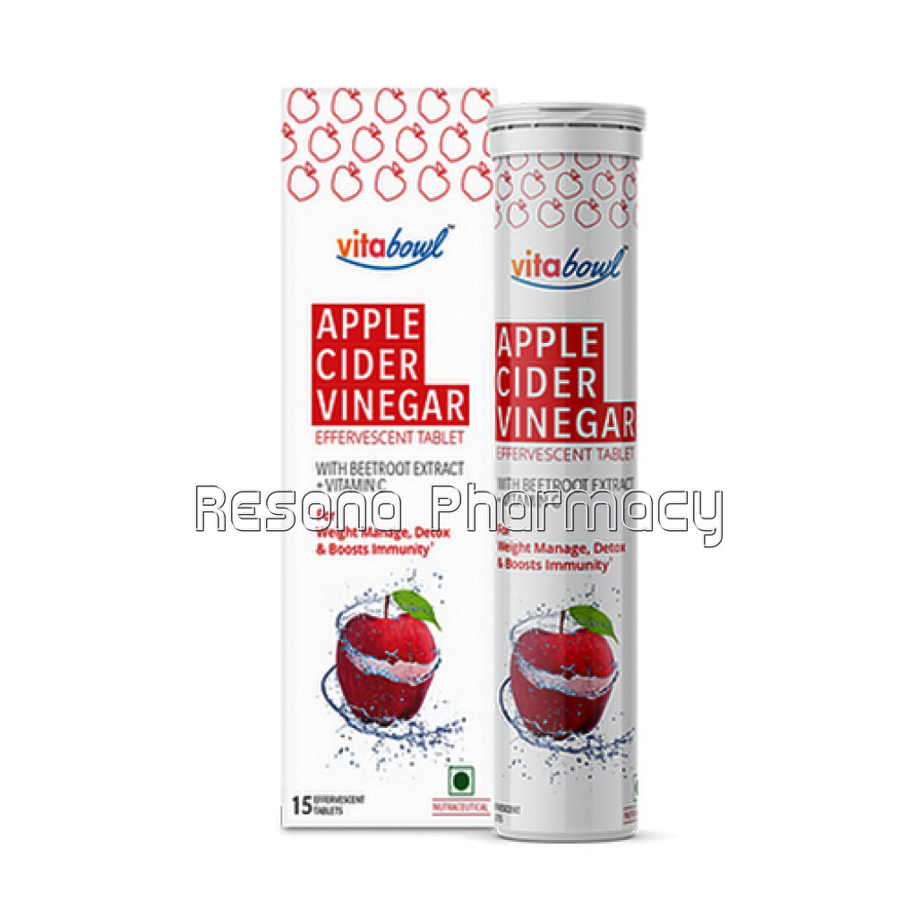 Apple Cider Vinegar Effervescent Tablets | 15 Effervescent Tablets Pack Of 1