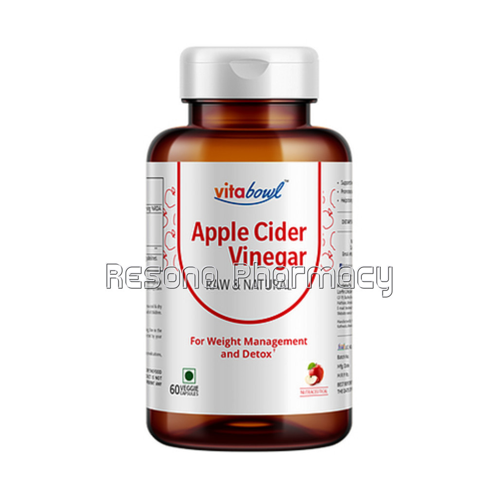 Apple Cider Vinegar Capsules | 60 Veg. Capsules Pack Of 1
