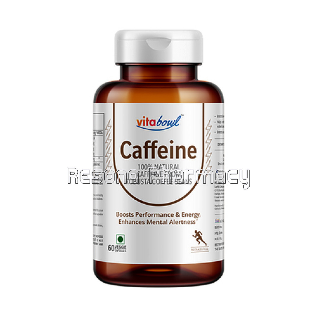 Caffeine (From Robusta Coffee Beans) Capsules | 60 Veg. Capsules