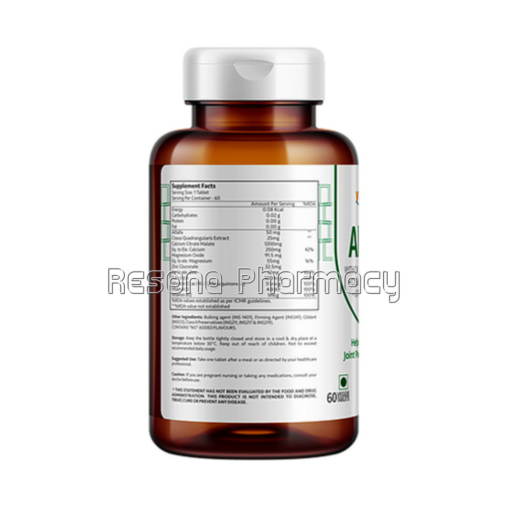 Alfalfa With Calcium, Cissus, Vitamins and Minerals Tablets | 60 Veg. Tablets