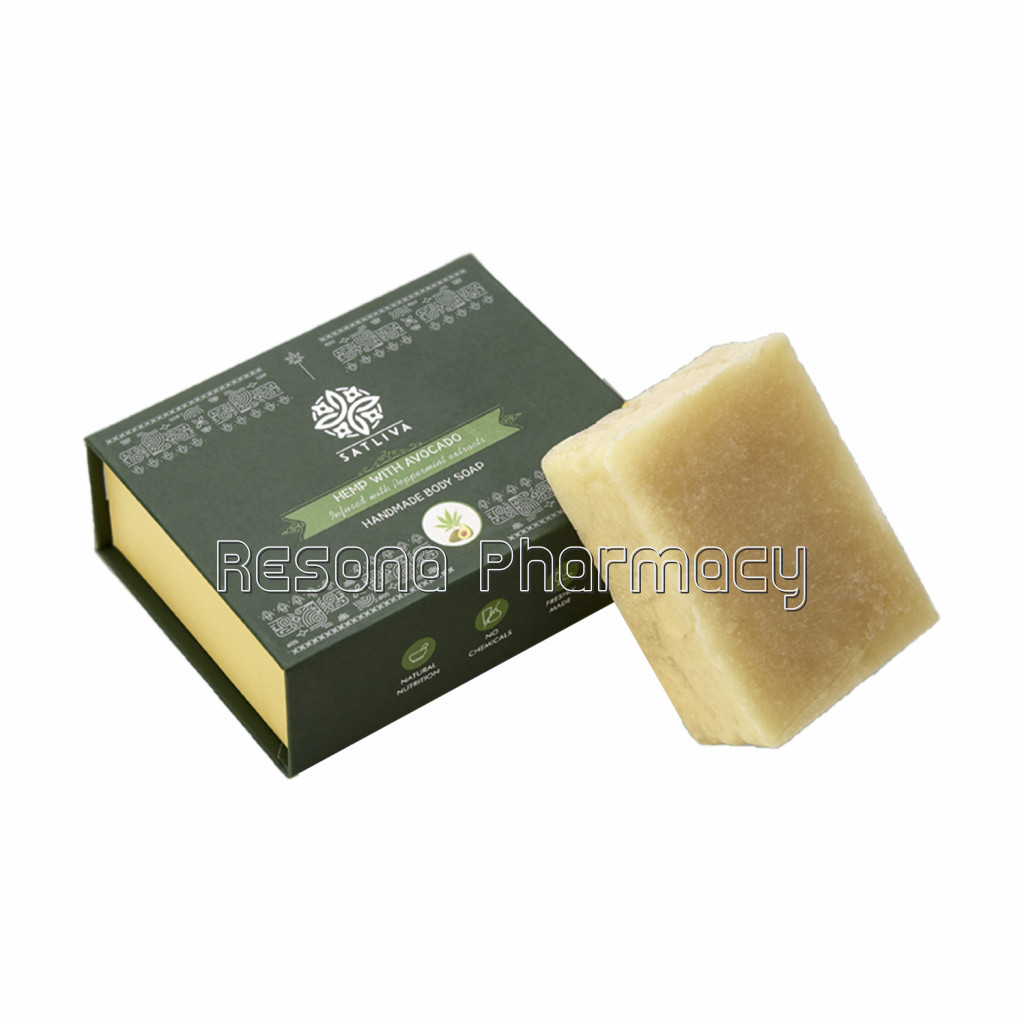 Hemp With Avocado Body Soap Bar   Hydrates and Locks Moisture Pack Of 1