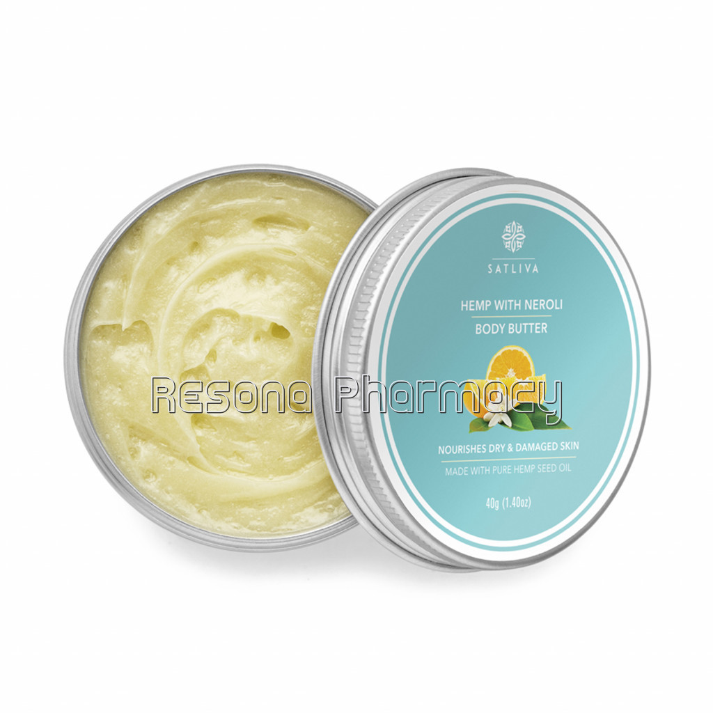Hemp With Neroli Body Butter   Improves Skin Elasticity, Reduces Dryness and Moisturizes 40Gm
